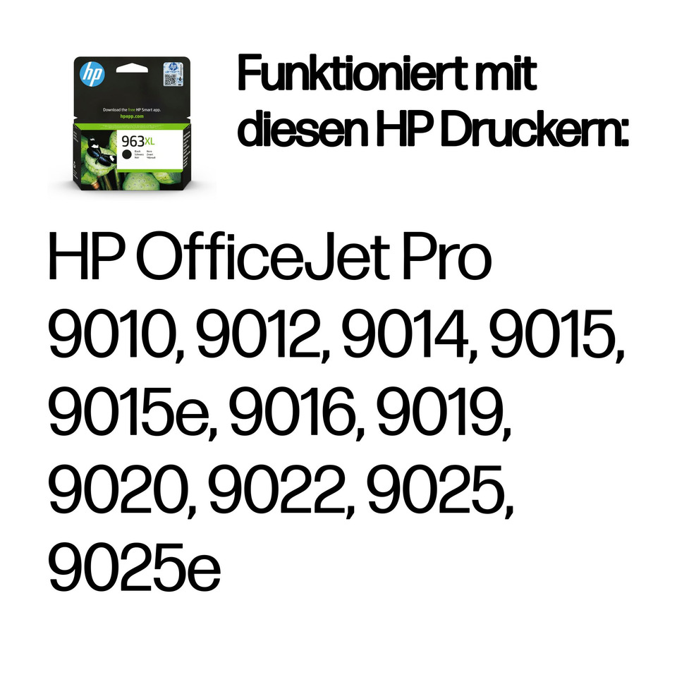 Tintenpatrone, HP Druckerpatrone, 9010-9025, XL Kartusche, Farbpatrone