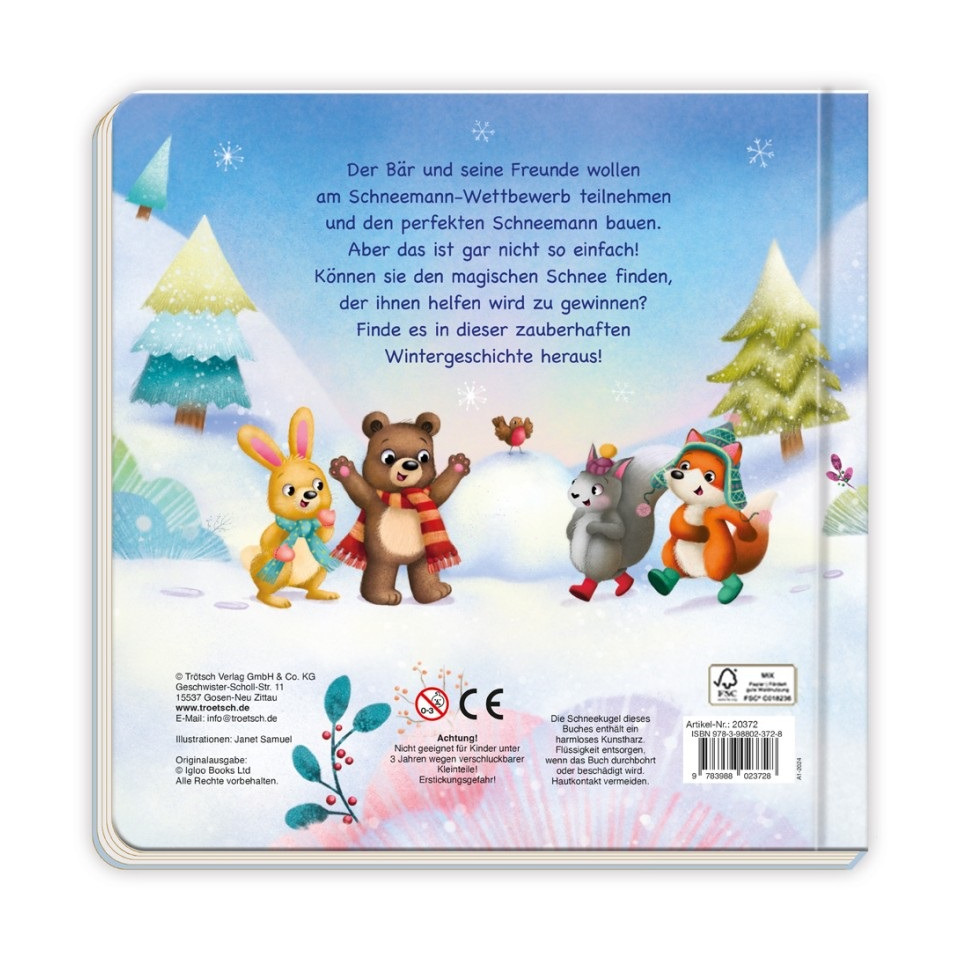 winter, Schnee, Kinder, Bär, Hase