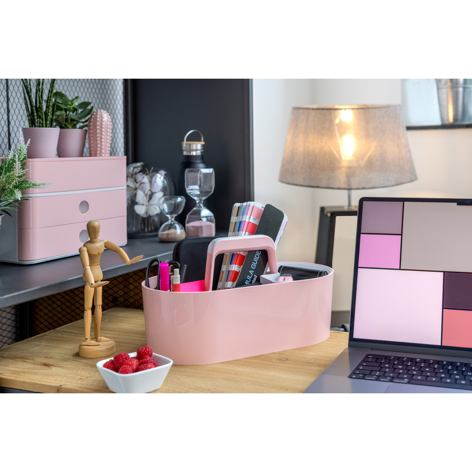 Schreibtisch-Organizer, Stifthalter, Pink, Schreibtisch-Accessoires, Laptop-Halter