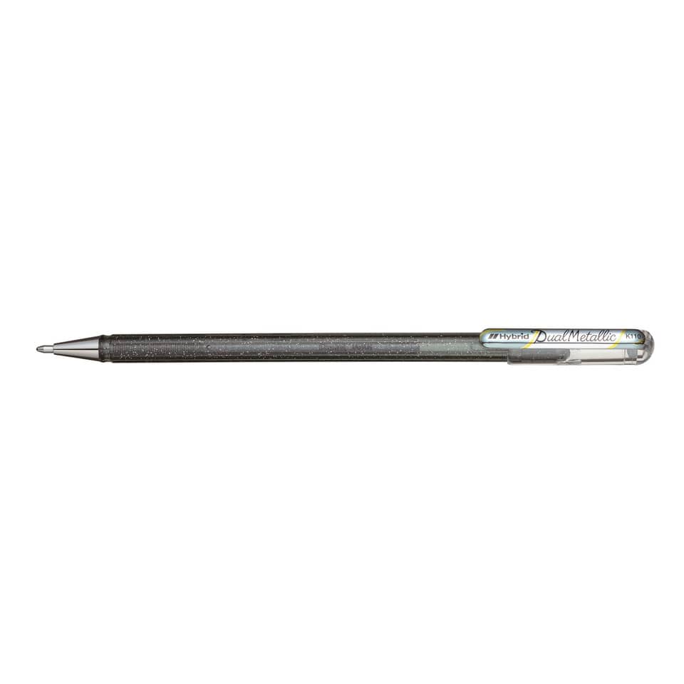 Bleistift, Kugelschreiber, Spitzmine, Metallic-Optik, Dual-Metallic