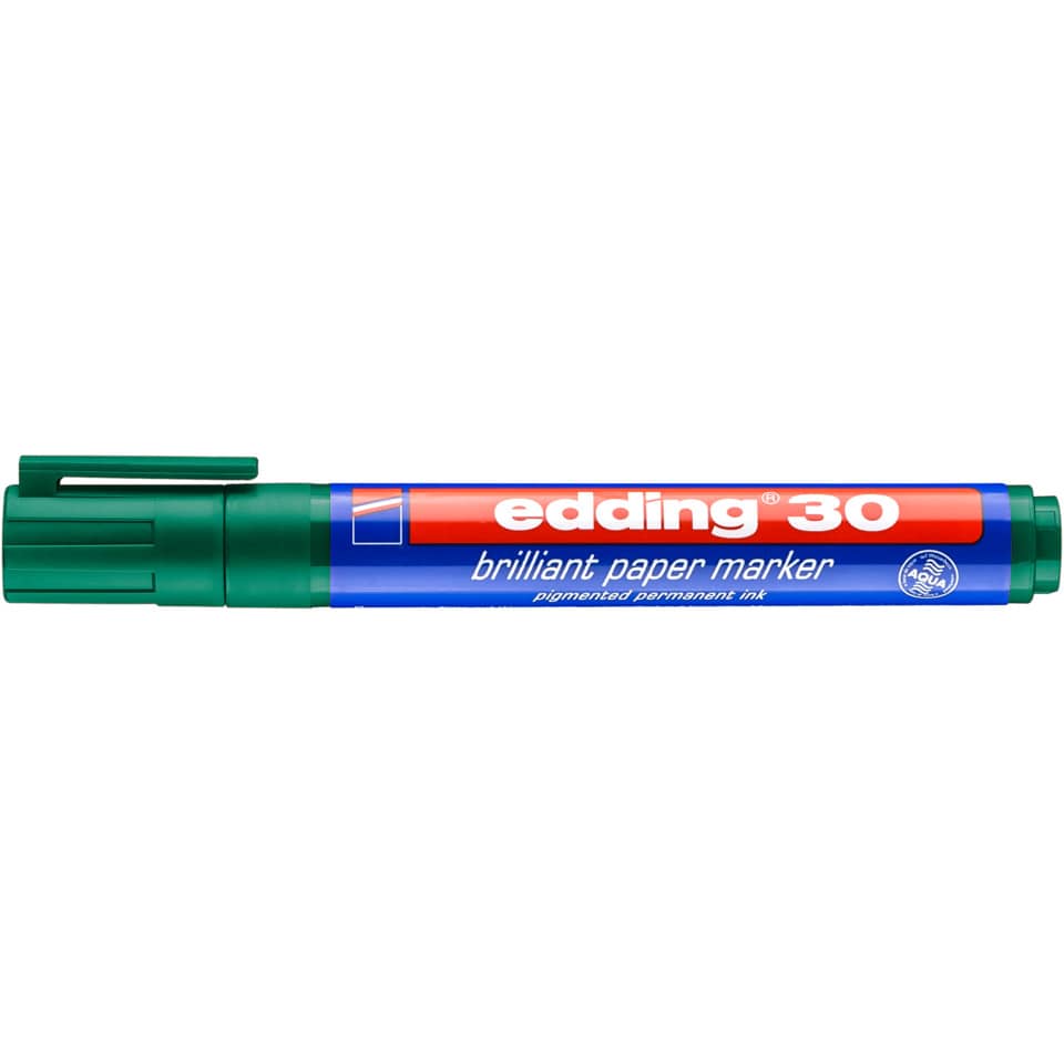 Brillant-Papiermarker 30, 1,5-3mm, grün EDDING 30-004