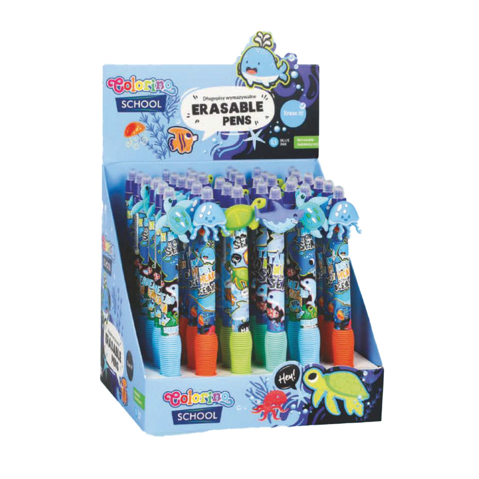Erasable pens, Schulbedarf, Kuli, Unterwasser-Design, Mehrfarbig