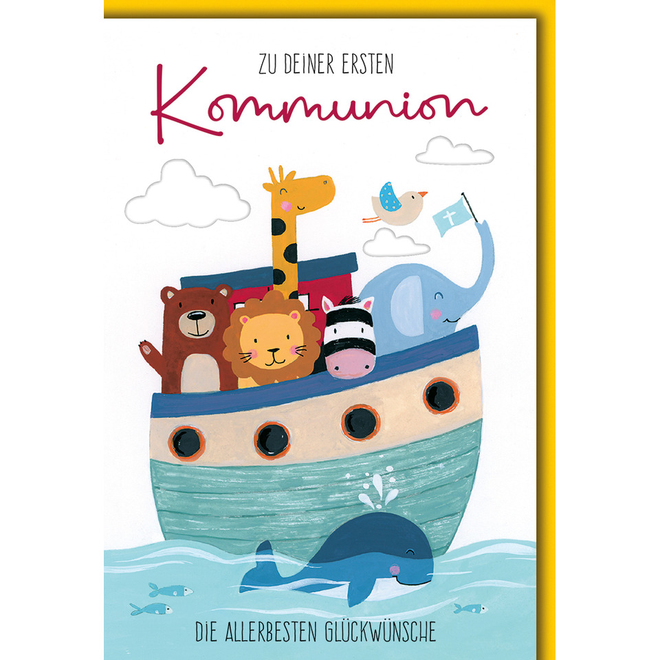 Kinderkarte,  Visuelle Karte,  Tierboot,  Himmelboot,  Glückwunschkarte