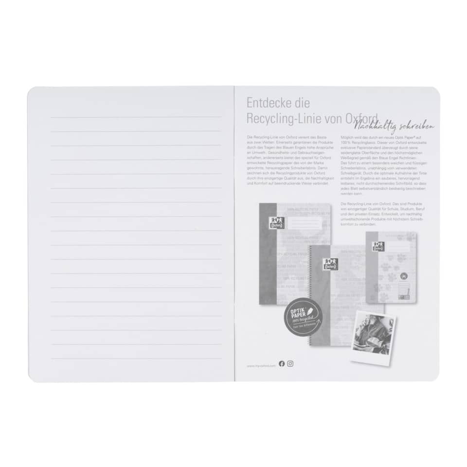 Notizbuch, Linienpapier, Portfolio, Recyclingpapier, ökologisch