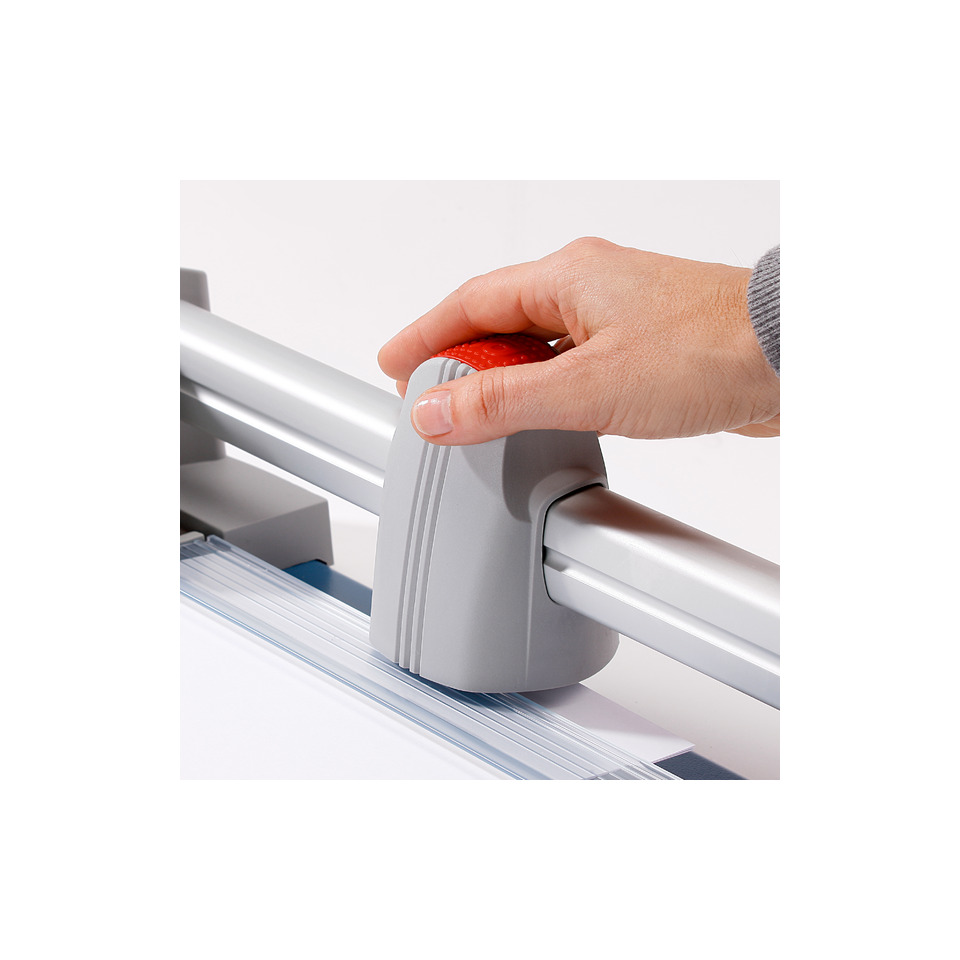 Trimmer, Schneidestation, Gleitschiene, Griff, Rotationsknopf