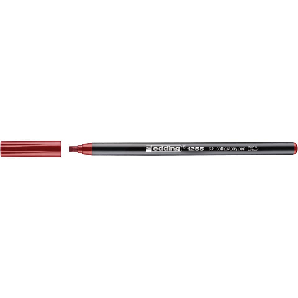 Kalligrafie-Stift, Rot, Schwarz, Feine Spitze, Marker
