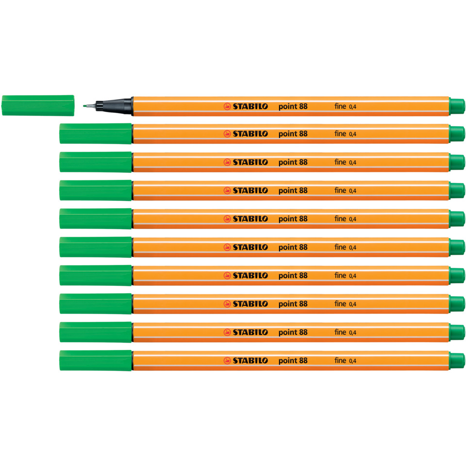 Marker, Textmarker, Orange, GrüneKappe, Stifte-Set