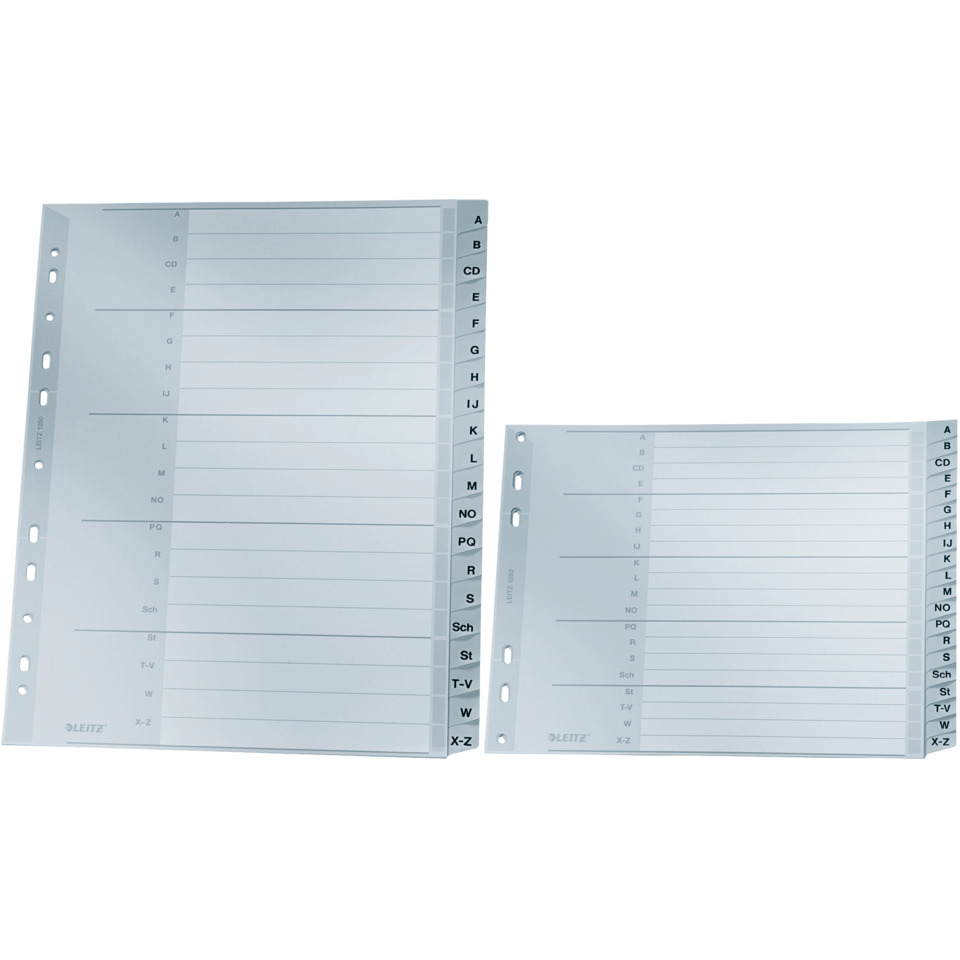 Ordnerfolie, Register, alphabetische Trenner, Ordner, Indexreiter