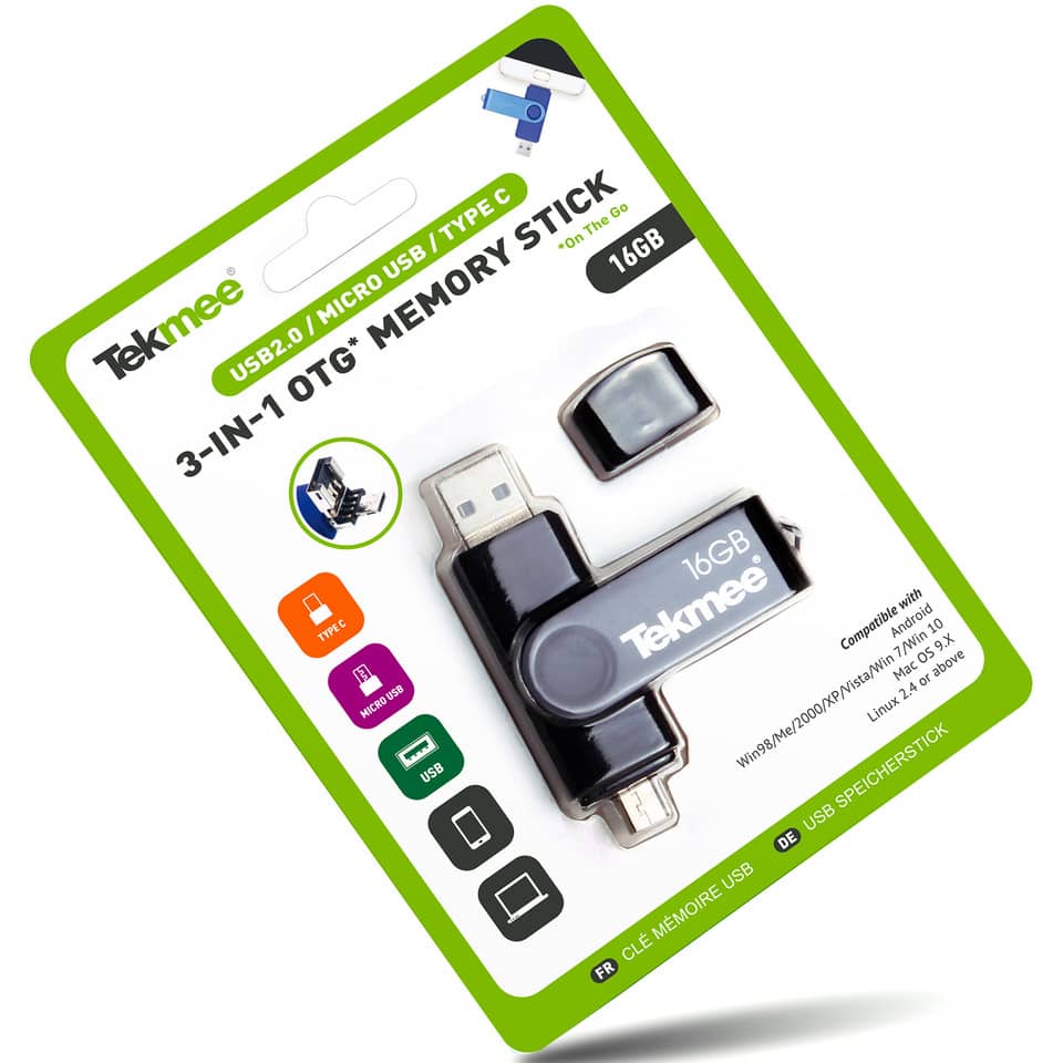 usb stick, memory stick, 16GB, OTG, card reader