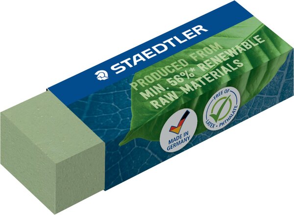 Staedtler Radierer, mit Schiebemanschette, 65 x 23 x 13 mm