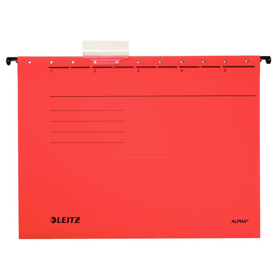 Klemmmappe, Klippe, Ablage, Rot, Leitz Alpha