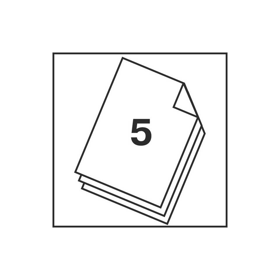 papier, karte, ordnung, 5-seitig, stapel