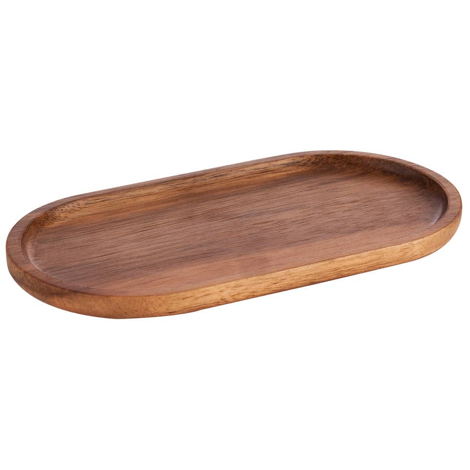 Holzplatte, Servierplatte, oval, Holz, Naturholz
