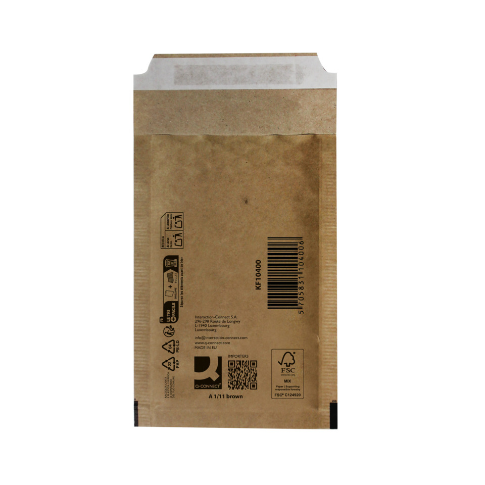 braune Verpackung, Paketbeutel, Papierverpackung, Barcode, Label