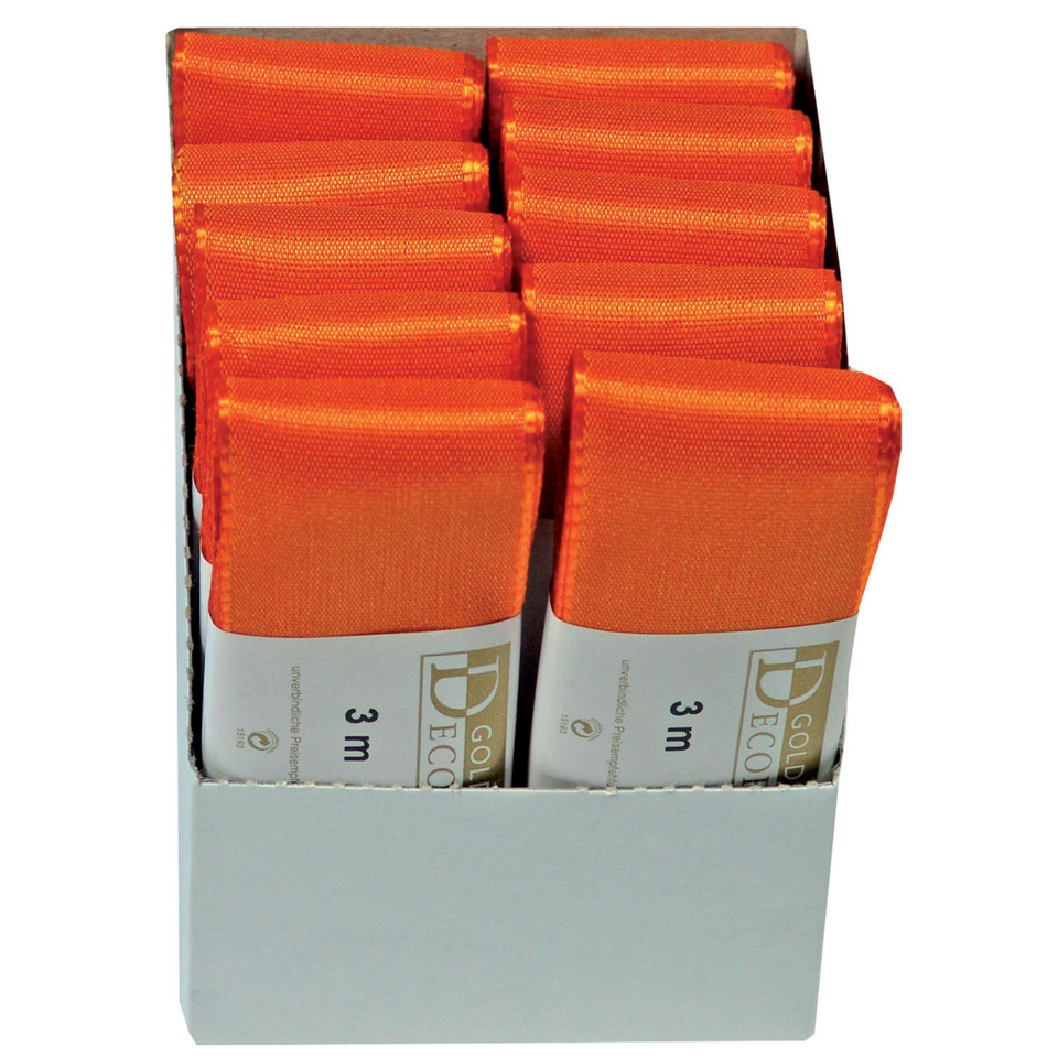 Sicherungsband, Gurtband, 3 m, orange, Klebebindung