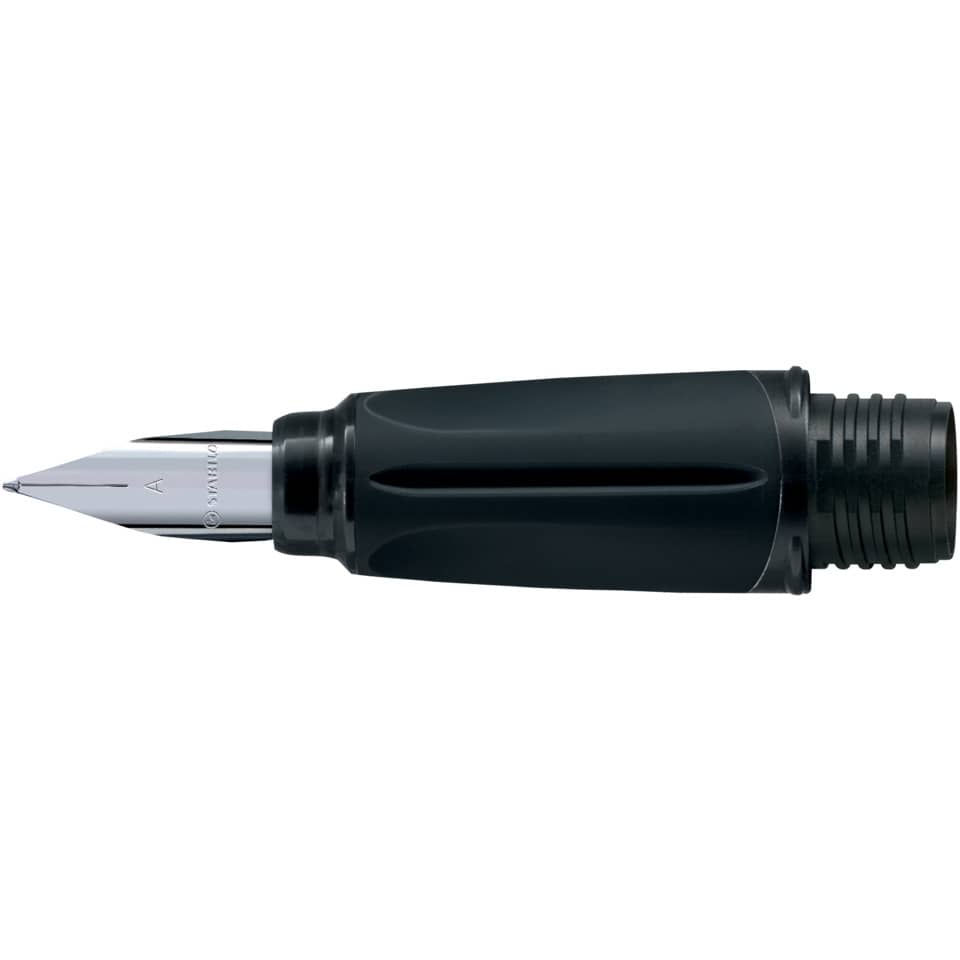 Fountain pen, Nib, Nib tip, Grip, Black body