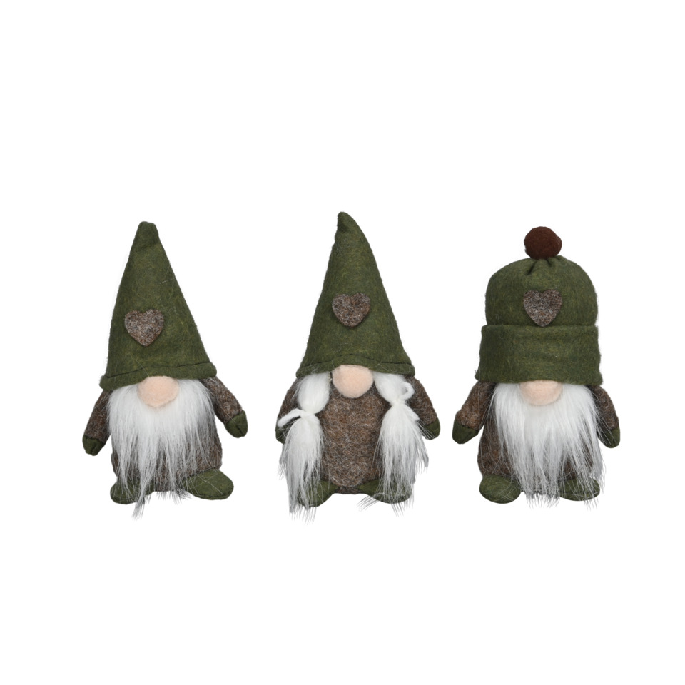 Wichtel, Gnome, Filz, Grün, Herz