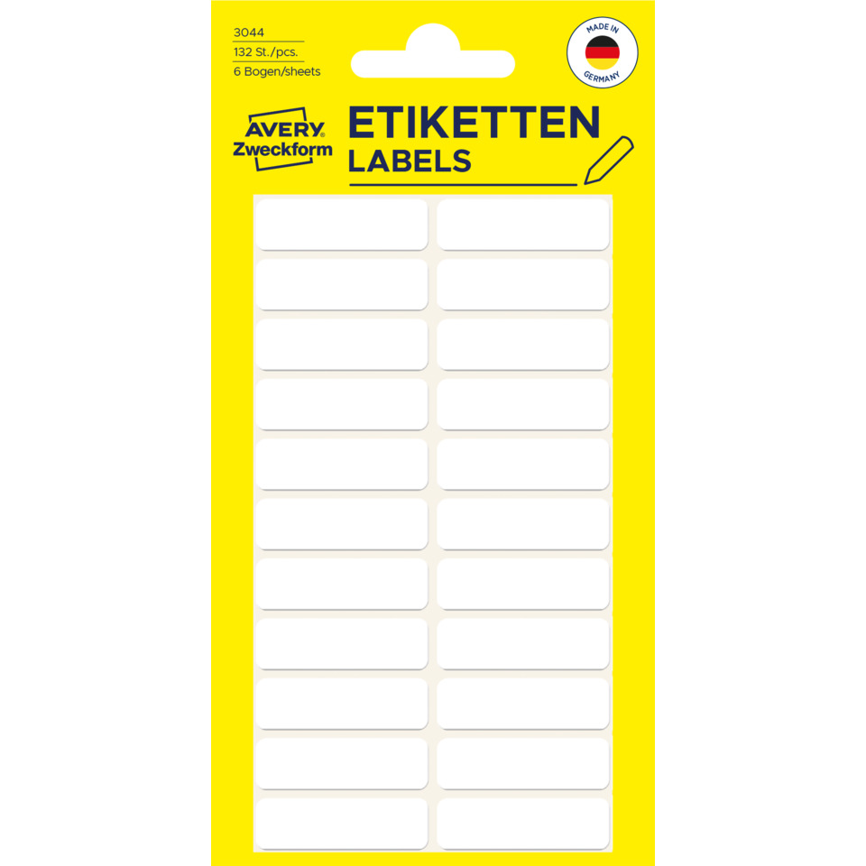Etiketten, Labels, Aufkleber, Selbstklebend, Packung 132 St./Pcs