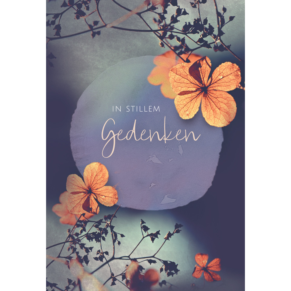 Gedenkfeier, Gedenkposter, Blumen, Ornament, Kreiseschrift
