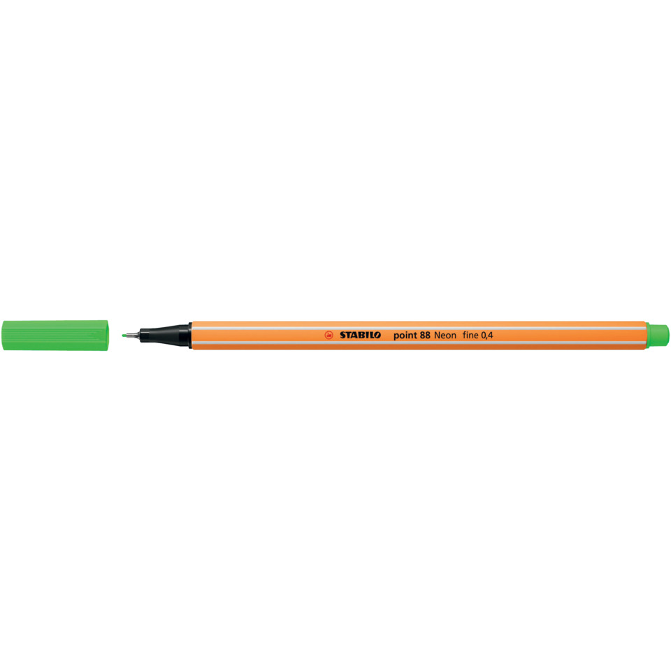 Marker, Fineliner, Orange, Neon, Stabilo