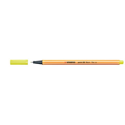 Fineliner point 88®, 0,4 mm, neongelb STABILO 88/024
