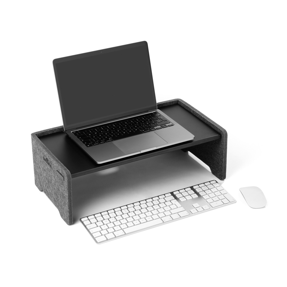 Laptop-Schreibtischhalter, Laptop-Ständer, Schreibtisch-Erweiterung, Kabellose Tastatur, Maus