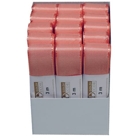 Zierband Taft, 25mmx3m, lachs GOLDINA 1445025421503