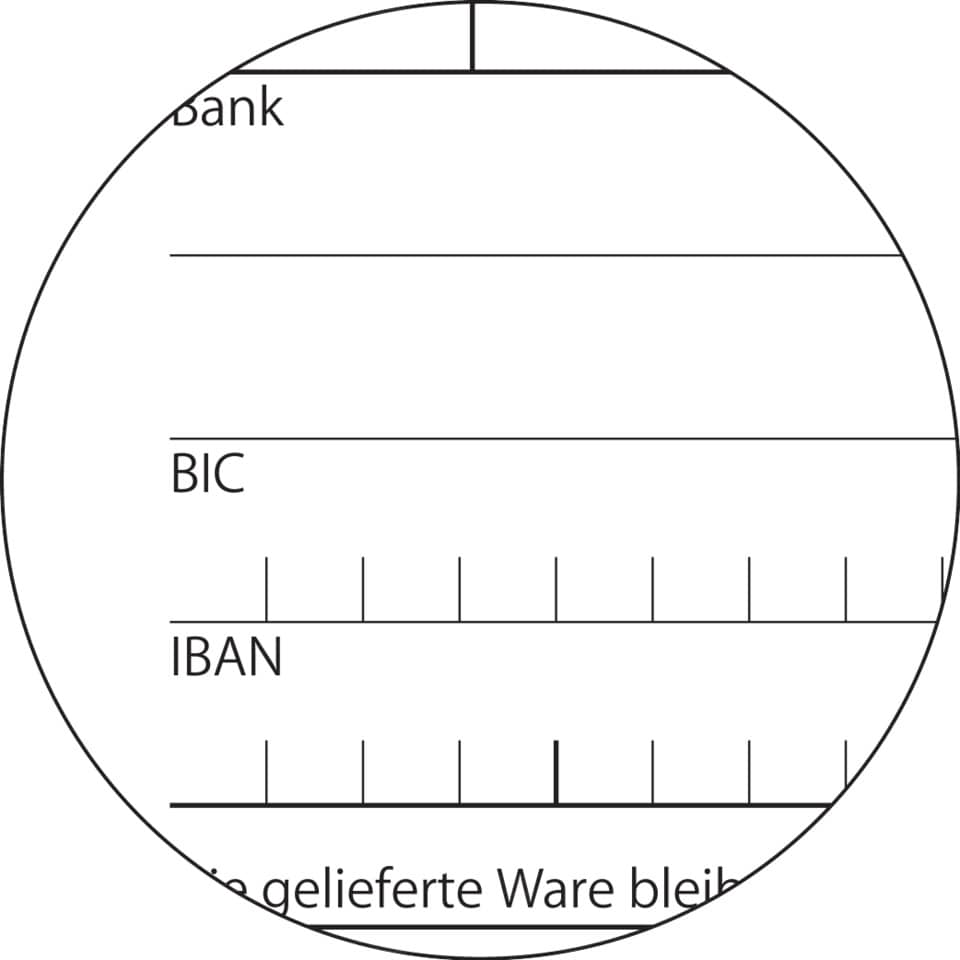 messung, IBAN, BIC, Bank, Karte