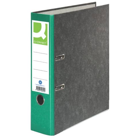 Ordner, A4, 80mm, Pappe, grün Q-CONNECT KF18714