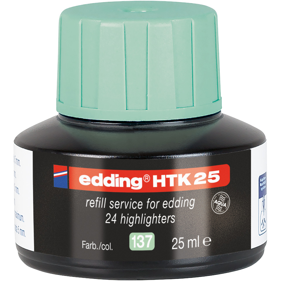 Tintenflasche, Aqua-Tinish, 24 Highlights, Edding HTK25, 25 ml