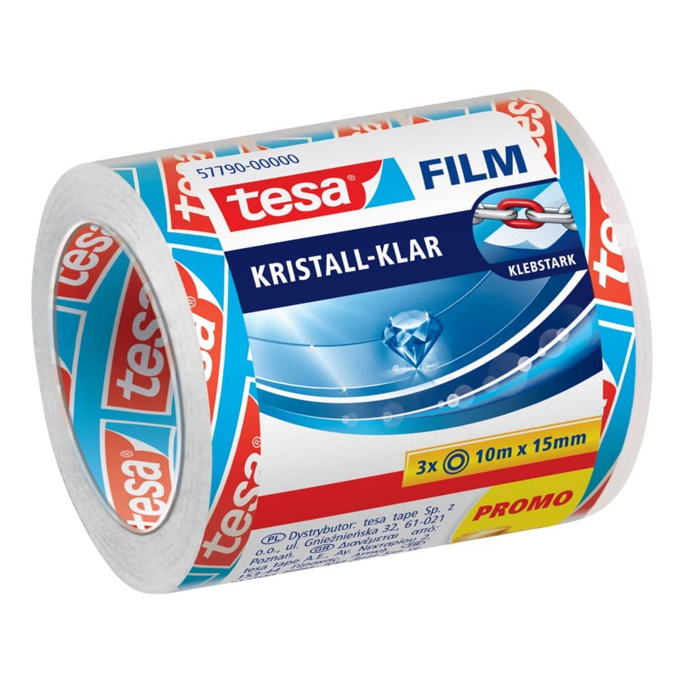 Klebeband, Transparent, Filmdichtband, Kratzer, Bandrolle