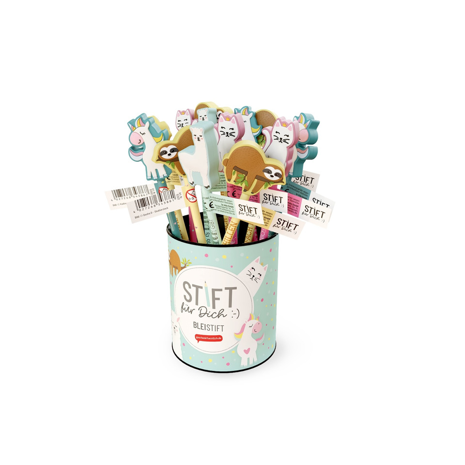 Bleistift Zoofreunde, 20 cm, sortiert FÜR DICH 183580