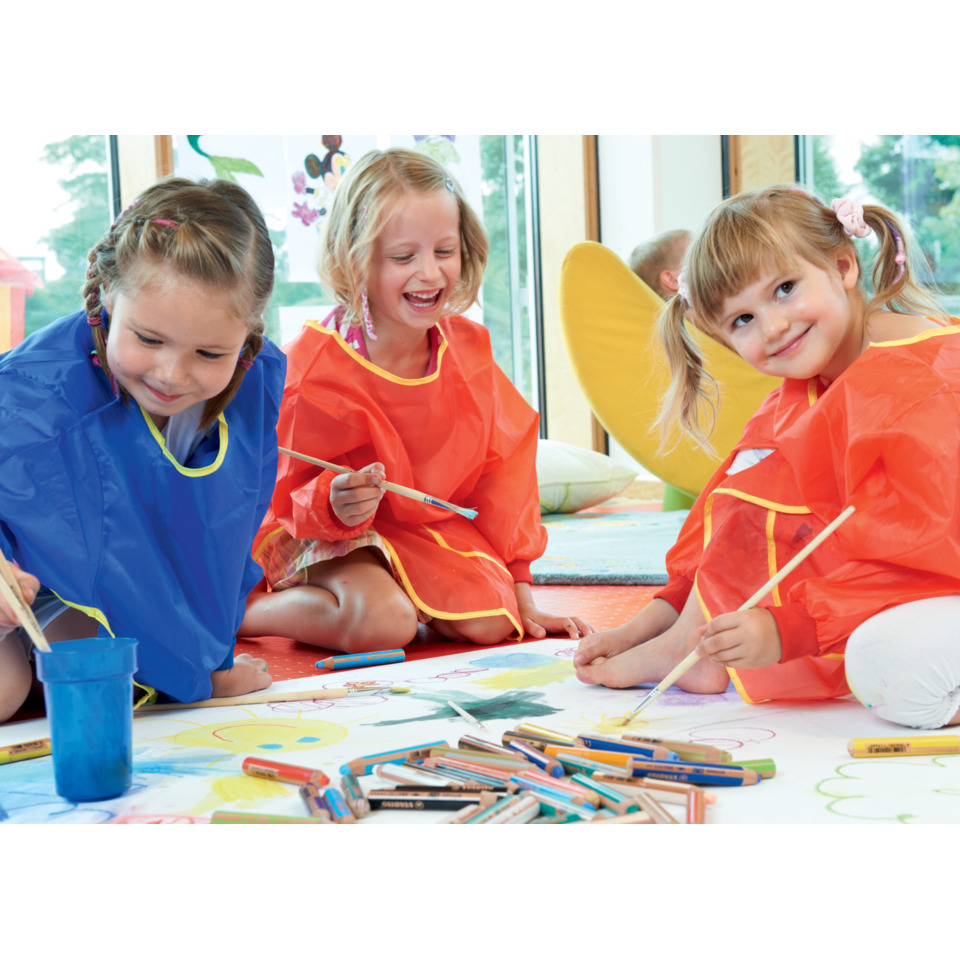 Kinder, Malen, Farben, Pinsel, Kreide
