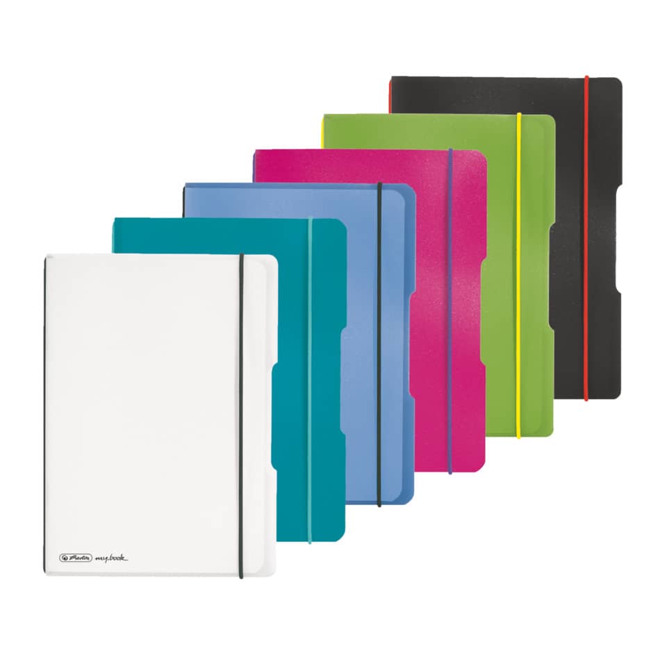 Notizbuch, Notizblock, A6, bunt, Gummiband