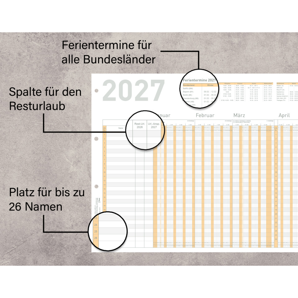 kalender, 2027, tabelle, monat, visuelle-präsentation