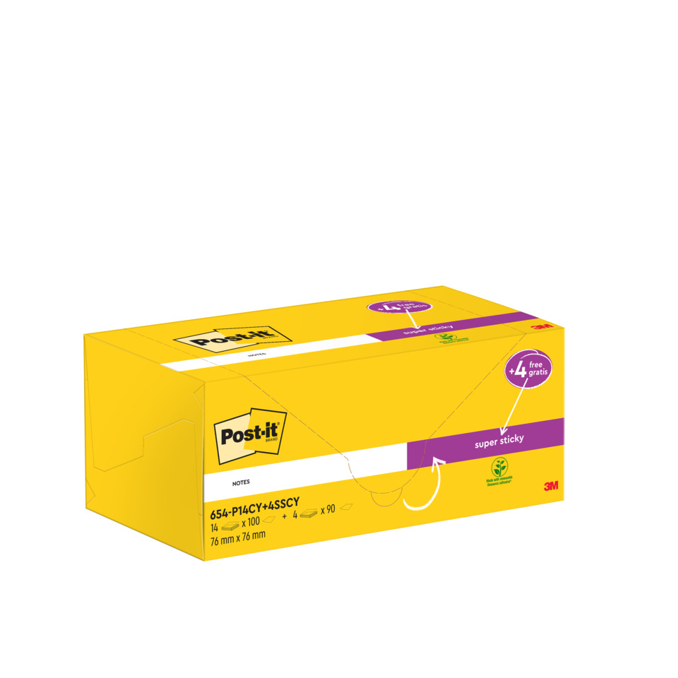 Post-it, Notizzettel, Klebeblatt, Notizblock, Gelb