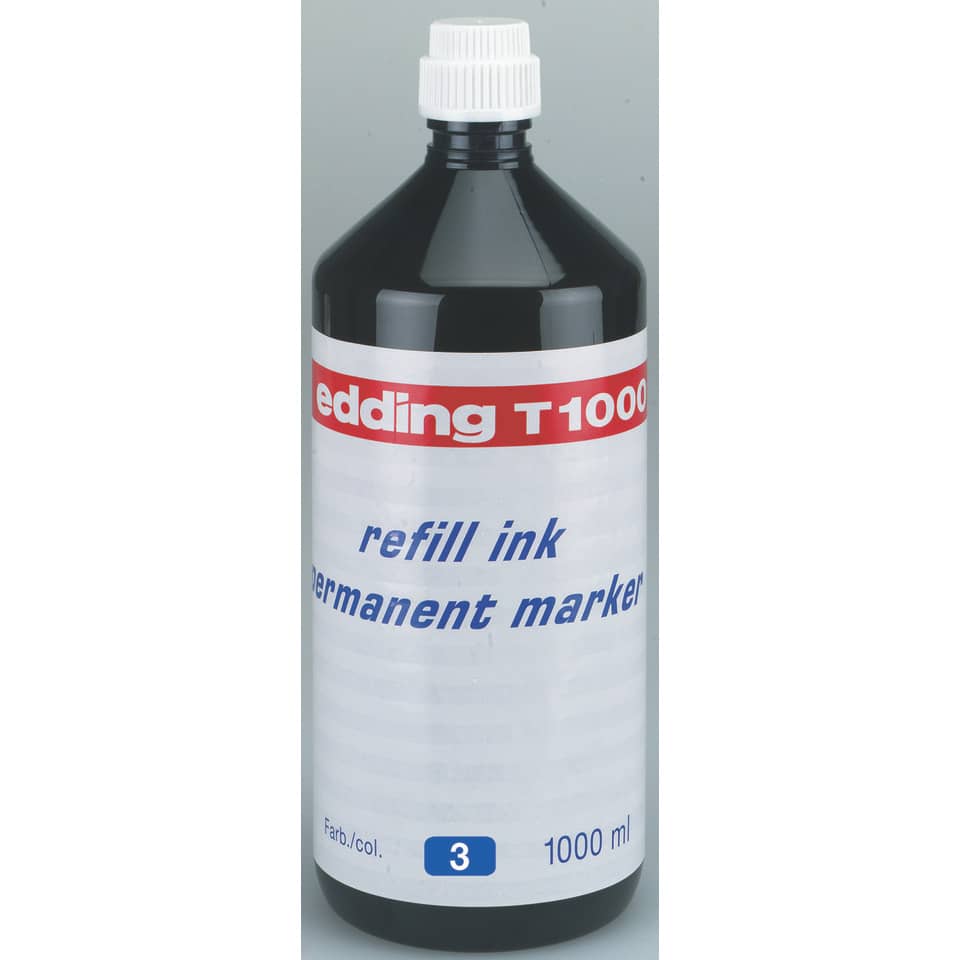 T1000, Nachfüllfarbe, Permanentmarker, Tintenflasche, 1000 ml