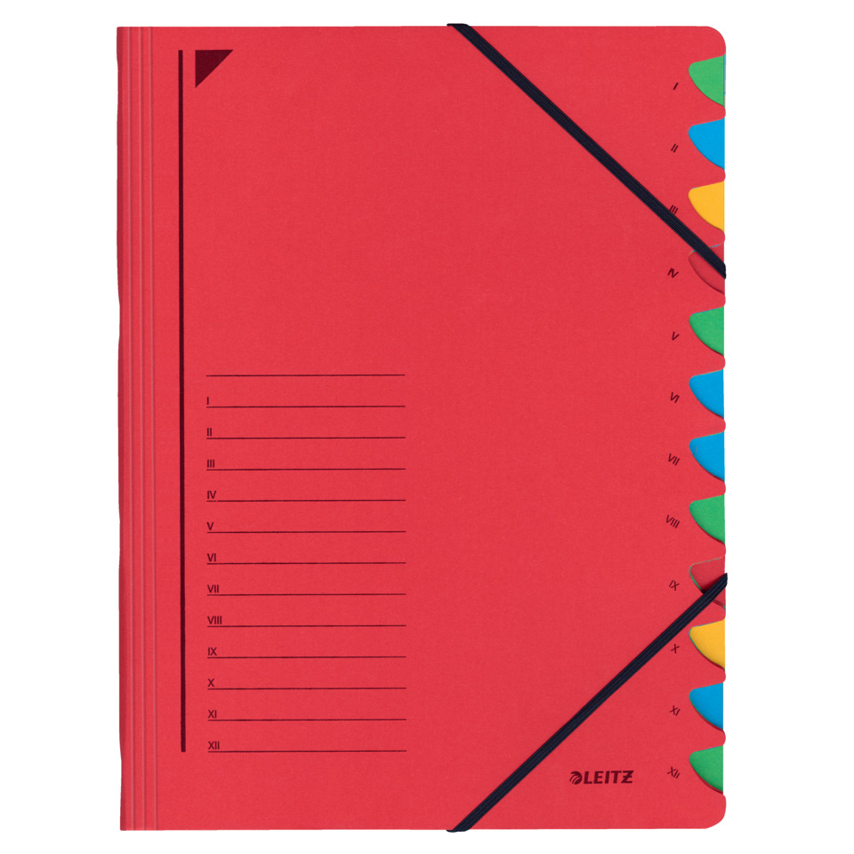 Notizbuch, Tagebuch, Kunstleder, Rot, Gummiband