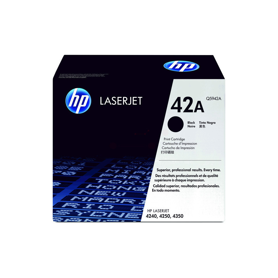LaserJet, Druckpatrone, Schwarz, 42A, HP