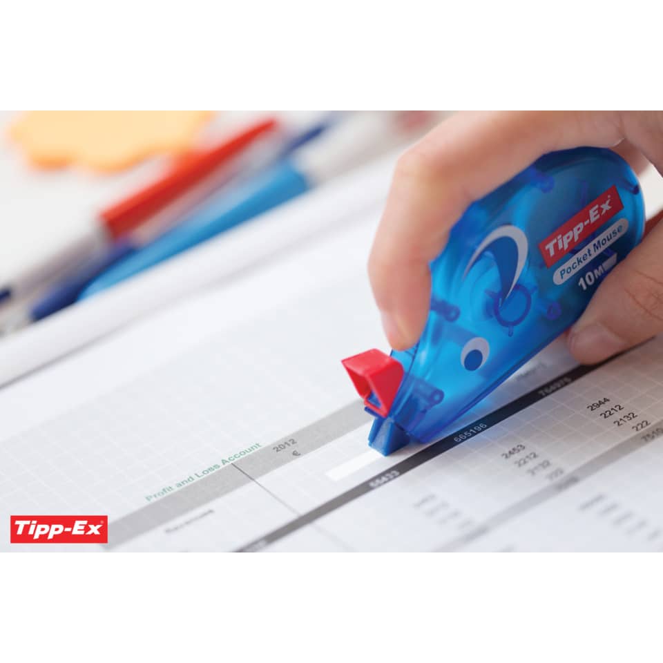 Tipp-Ex correction dispenser, Korrekturspitzer, Spitzer mit Deckel, Büro Spitzer, Tipp-Ex Spitzer