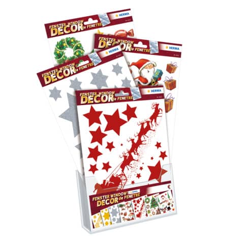 Fensterbilder Weihnachten, 45 Stück, sortiert HERMA 15108