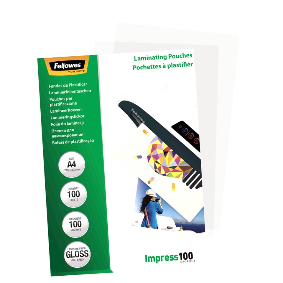  laminating pouch, A4 Größe, 100 Blätter, transparente Folien,  Laminierfolie