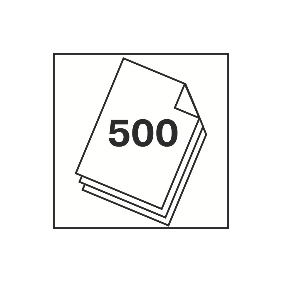 500 Seiten, Ordnerheft, Notizbuch, Papierblock, gestapelte Blätter
