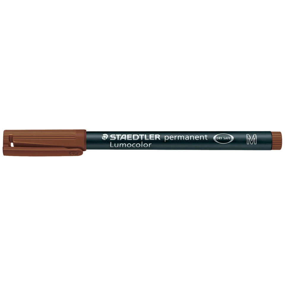 Kunststoffstift, Marker, Luminolor, braun, Permanentstift