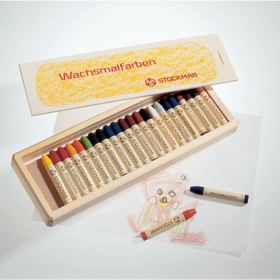 Pastel colors pencils, Wax crayons, Wooden box, Color pencils, Children drawing