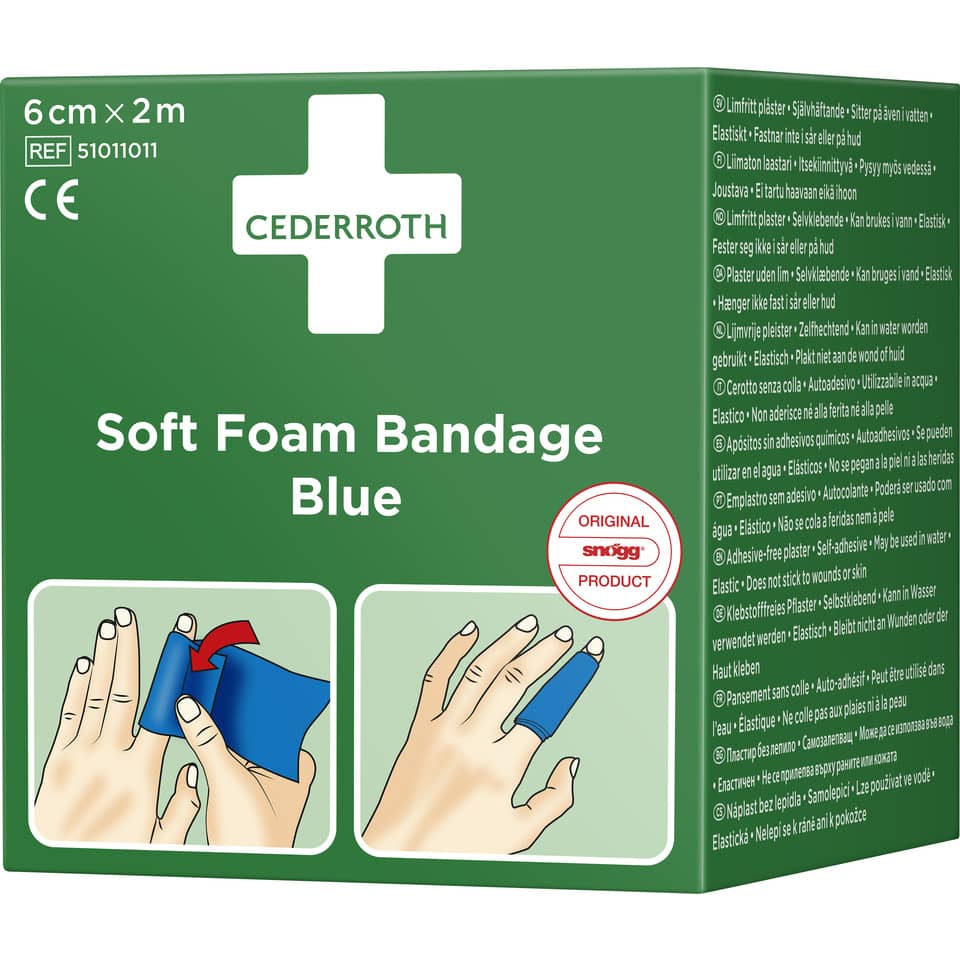 Soft Foam Bandage, Blue, Bandage, Finger bandage, Medizinisches Zubehör