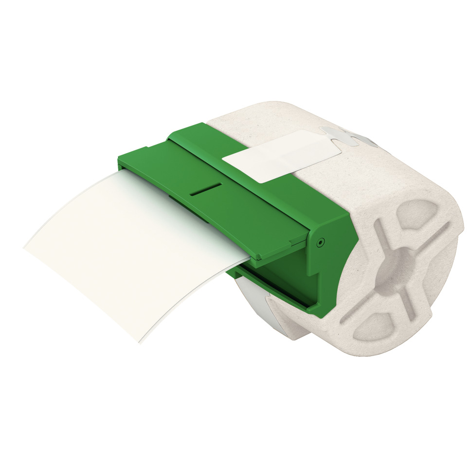 Etikettenrolle, Etikettenspender, Thermoetiketten, Klebeetiketten, Papieretiketten,  labeler, printer, roll, green, paper