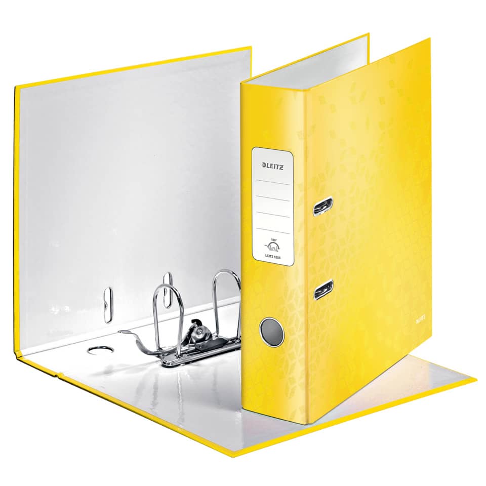Ordner, Ordnermappe, Ringbinders, Kunststoff, Gelb