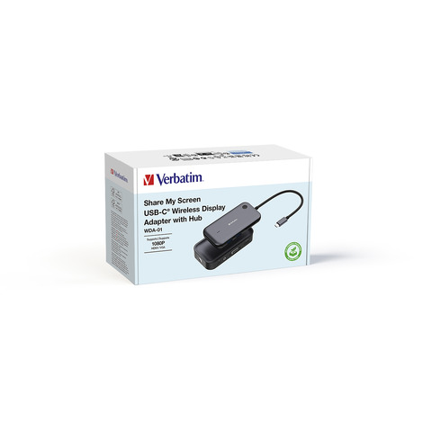 Adapter drahtlos, USB-C, grau/schwarz VERBATIM 32146
