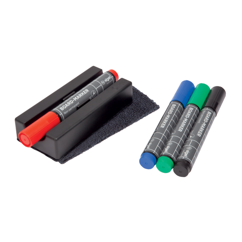 Boardmarker, Board marker, Whiteboard markers, Marker set, Eraser pad